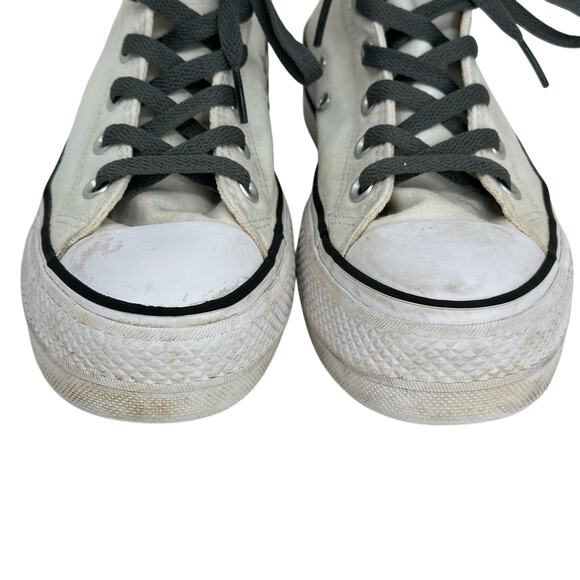 Converse Chuck Taylor High Top Platform Sneakers - DARK GRAY & CREAM - Picture 3 of 6